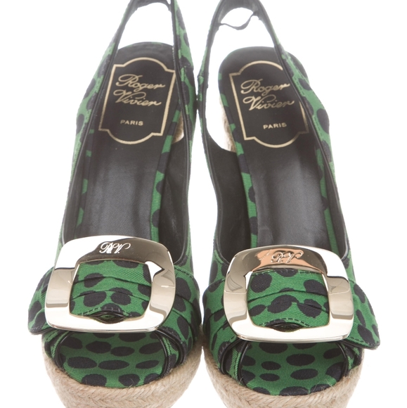 ๐ซ Sold ๐ซ Roger Vivier Wedge Sandals - 36 - Picture 2 of 6